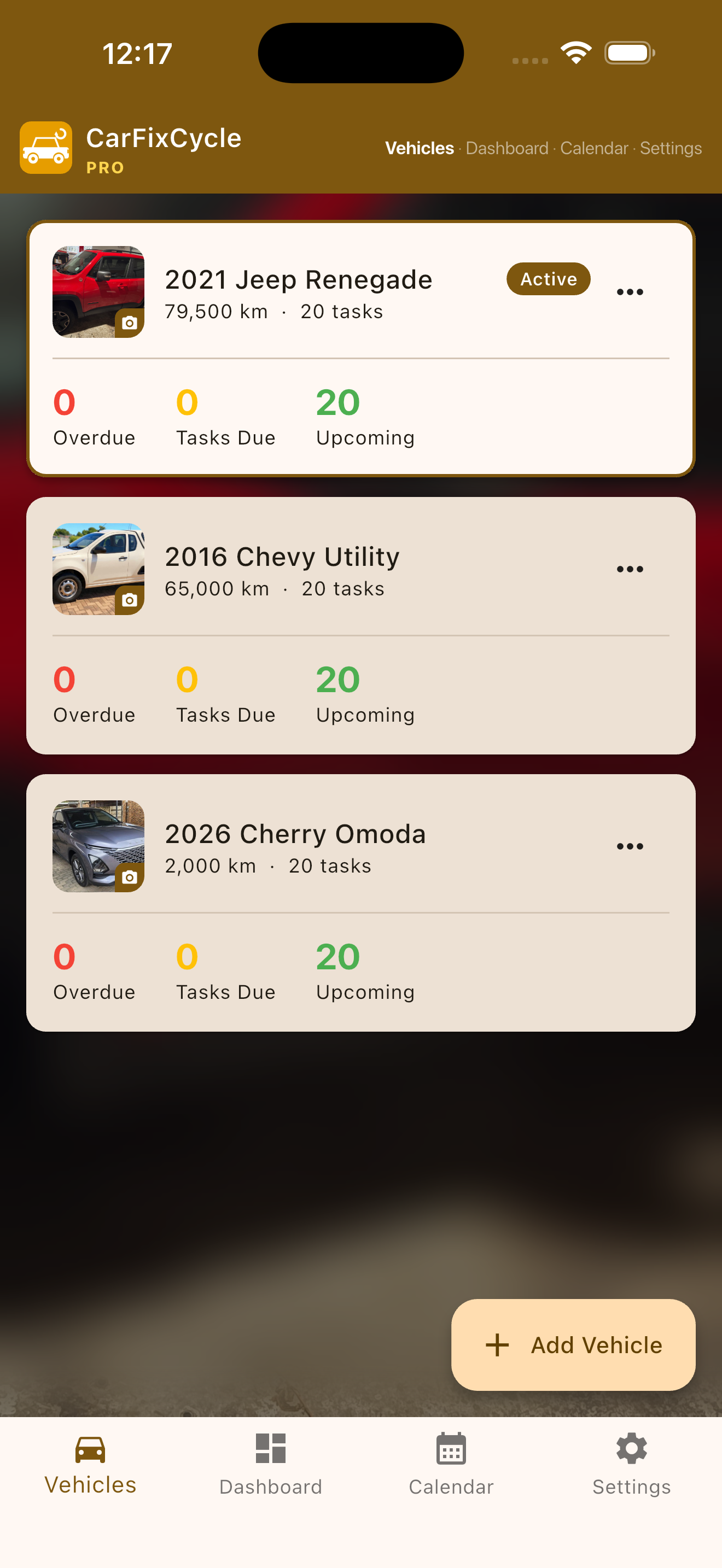 Manage multiple vehicles